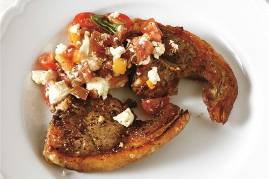 lammekoteletter, feta, tomat2