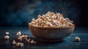 popcorn i skål